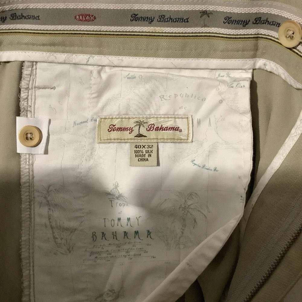 Tommy Bahama Silk Tan Mens Pants‎ Relax- 40 X 32 See Description- NEW CONDITION